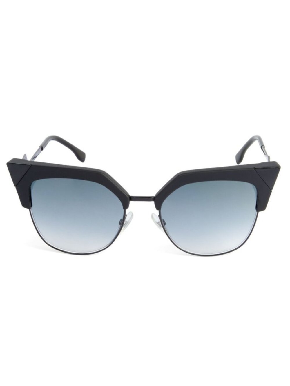 Fendi FF0149/S 8079O 54mm Geometric Cat Eye Sunglasses Black / Blue Gradient